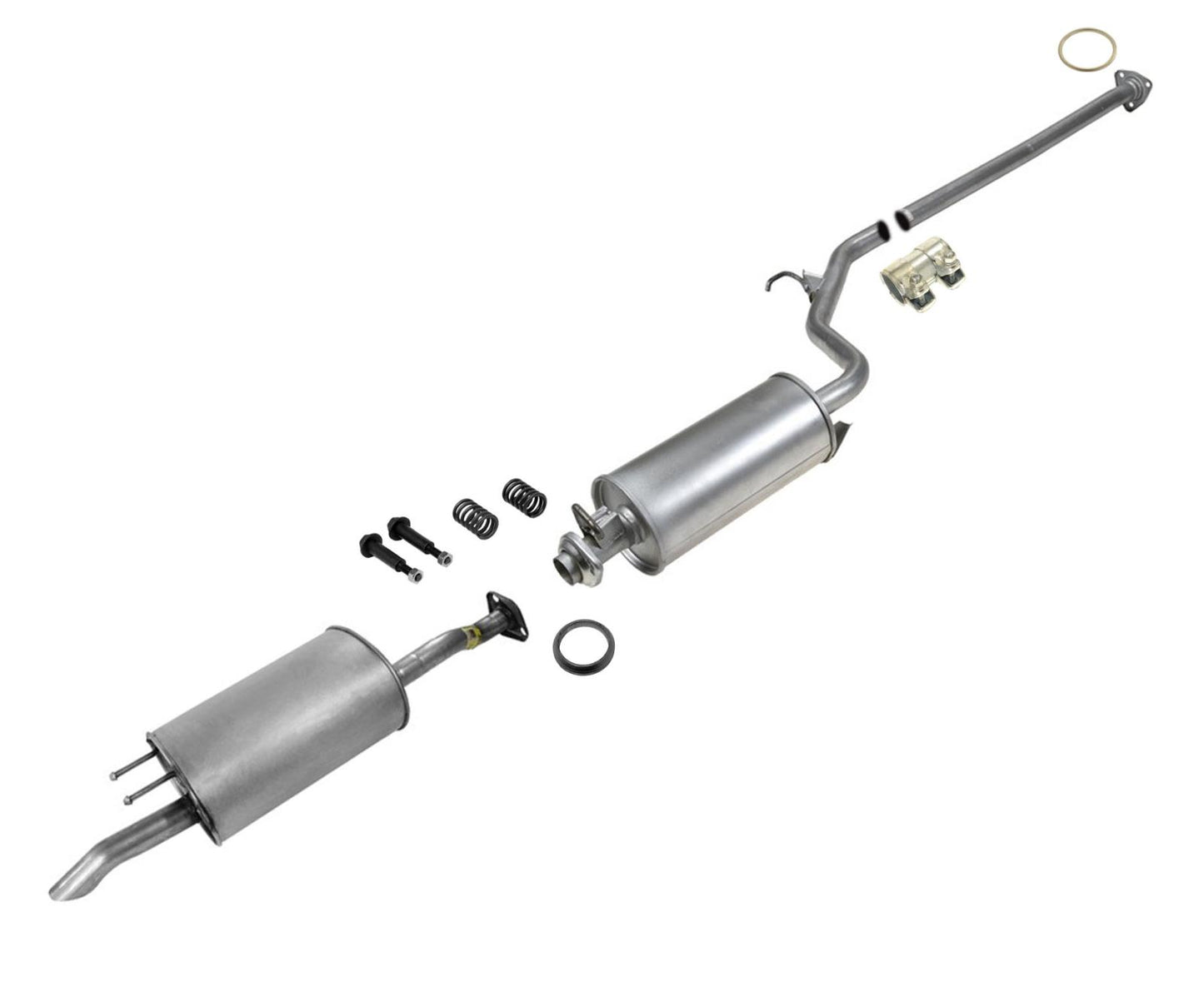 Resonador del silenciador del sistema de tubo de escape para Honda Civic EX 2014-2015 18220-TS8-A31