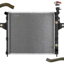 Leak Tested Radiator W Hoses & Cap fits for 99-00 Jeep Grand Cherokee 4.7L V8
