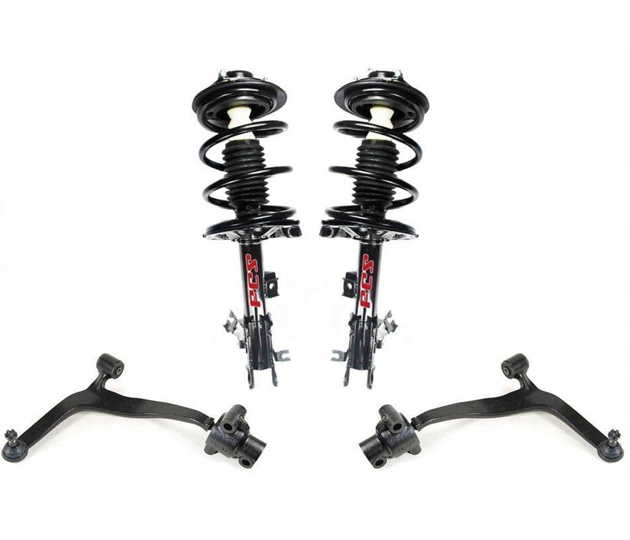 For 03-08 FX35 FX45 AWD F Coil Spring Struts Control Arms Ball Joints Bushing