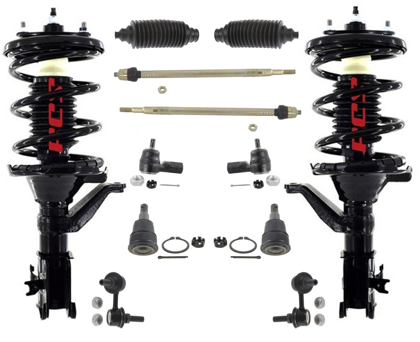 Juntas esféricas de puntales de resorte delantero para Honda Civic Si Hatchback 02-03 2.0L 12p