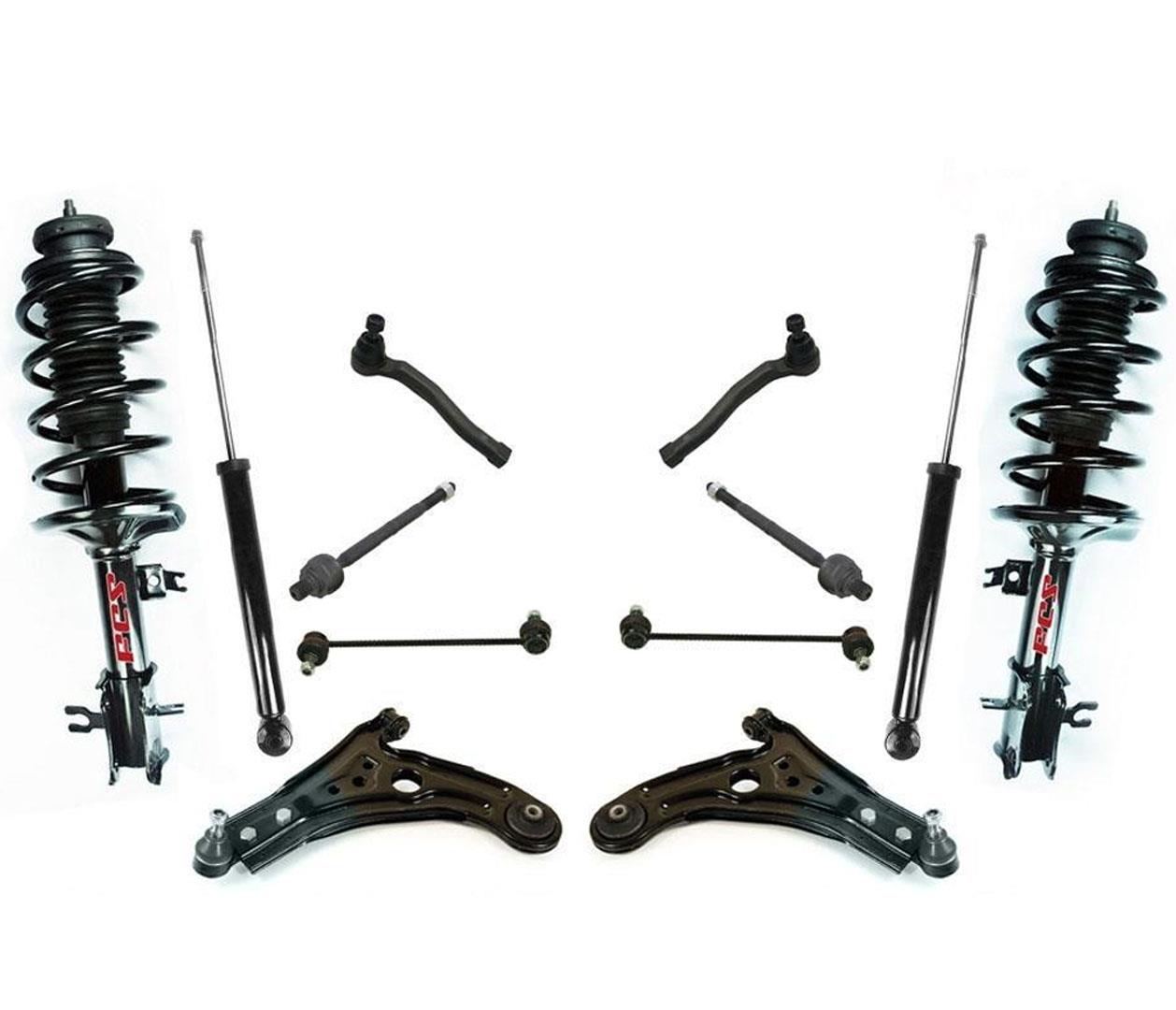Frt Coil Spring Strut Ball Joints Tie Rod Stabilizer Links Fits Aveo 04-09