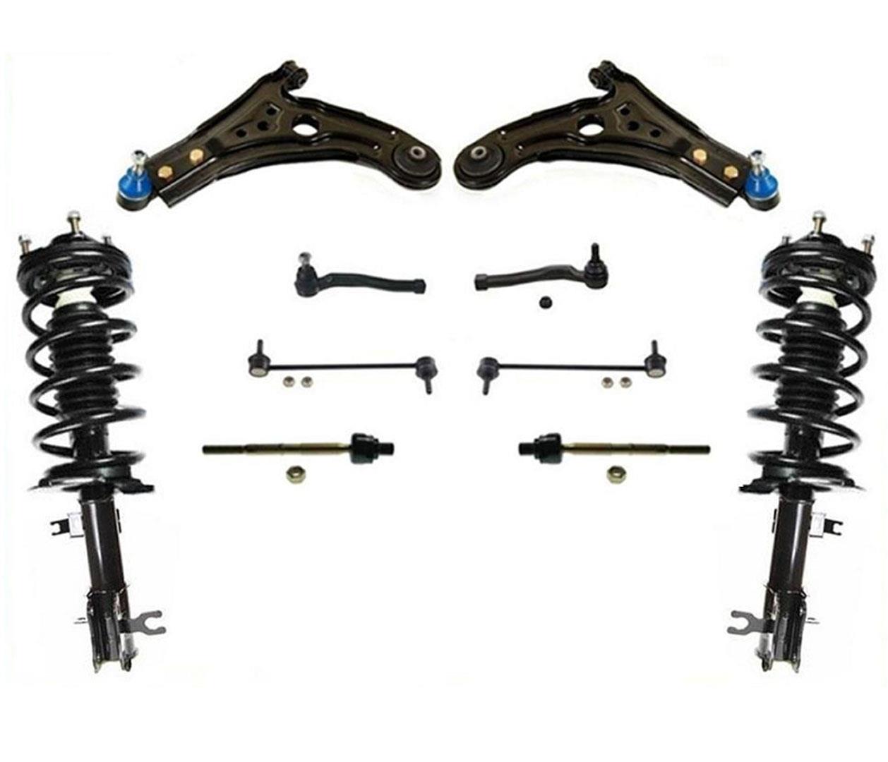 Front Coil Spring Strut Ball Joints Tie Rod Stabilizer Links Fits Aveo 04-09