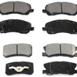 Fits 07-16 Jeep Compass W 302MM Rear Rotors Front & Rear Ceramic Brake Disc Pads