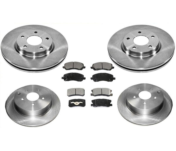 Fits 07-16 Jeep Compass With 302MM Rear Rotors Front & Rear Disc Brake Rotor