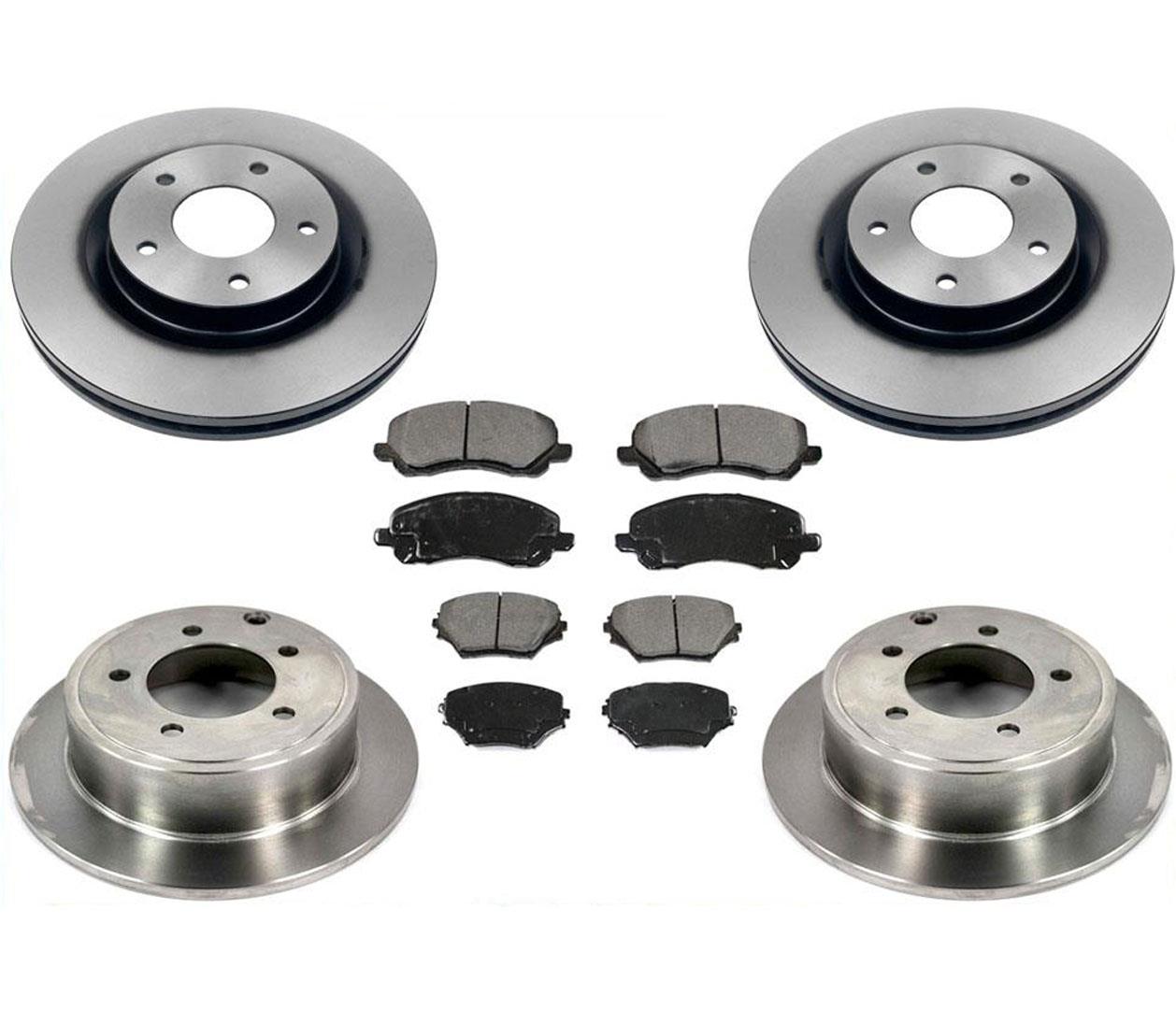 Brakes Disc Rotors Ceramic Pads 6c Fits For Chrysler 200 Sedan 295MM 11-14