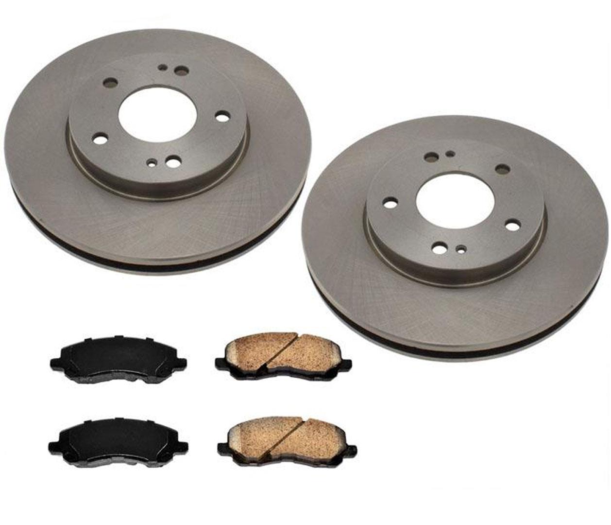 Front Brake Rotors Brake Pads for Mitsubishi Galant 2.4L 08-12