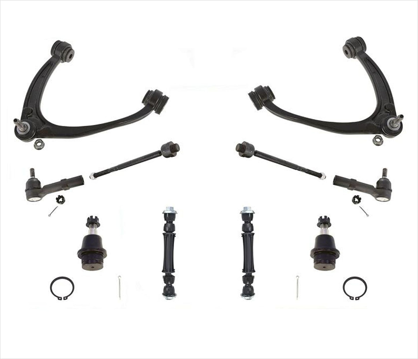 Fits For 07-14 GMC Yukon With Cast Iron Control Arm Ball Joint Tie Rods 10pc
