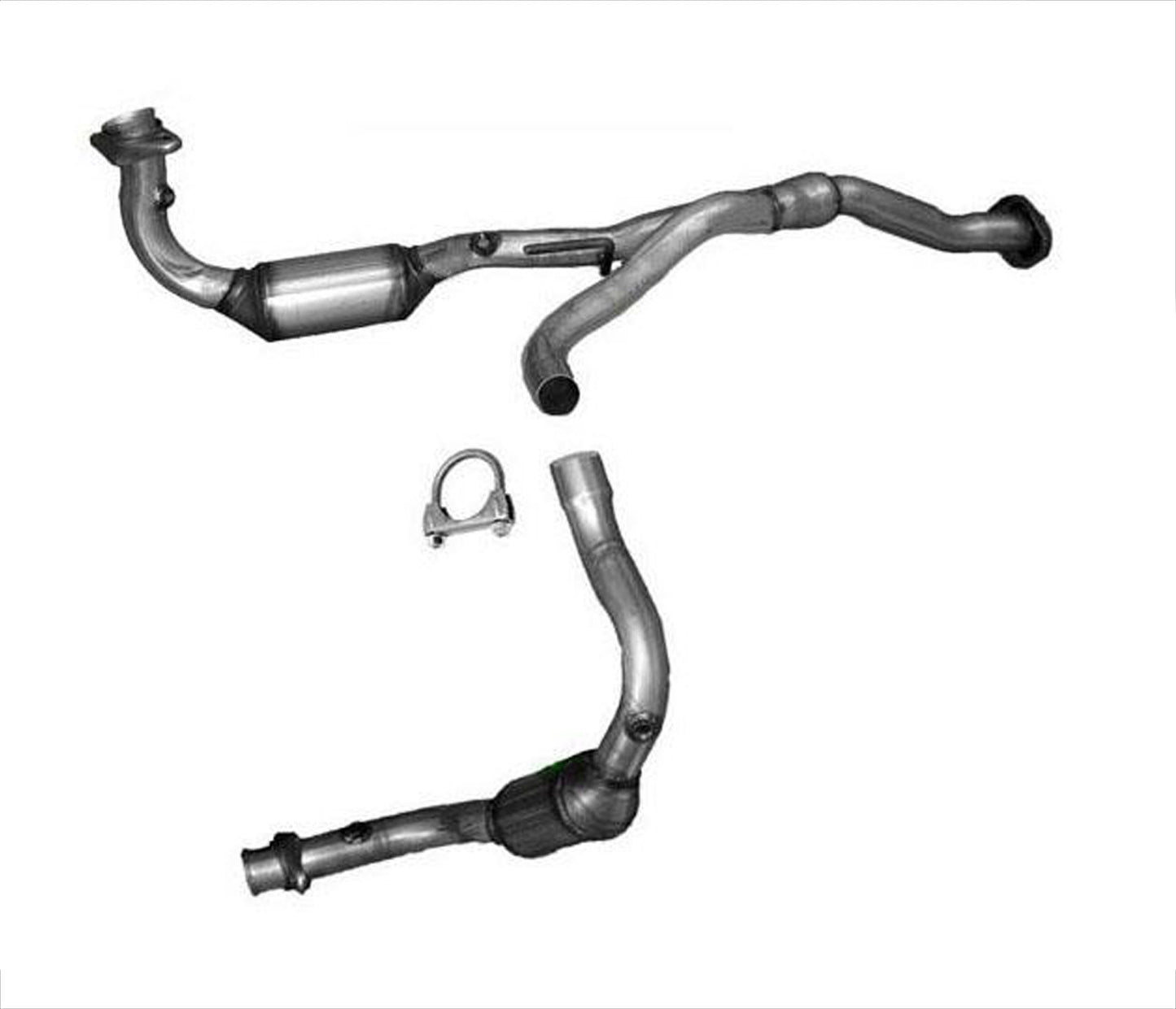 Fits 2005-2007 Jeep Liberty 3.7L D/S + P/S Engine Pipe Y W/ Catalytic Converter