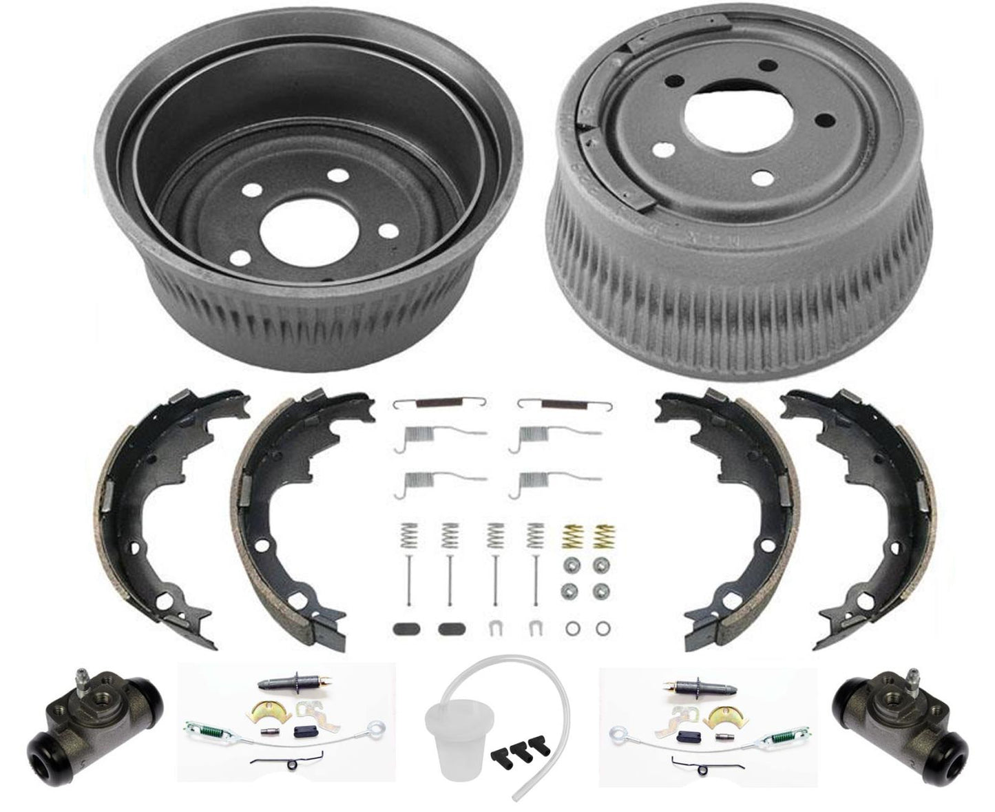 Muelles de zapatos de tambor trasero para Dodge Caravan 87-95 llanta de 15" tracción delantera 9 piezas