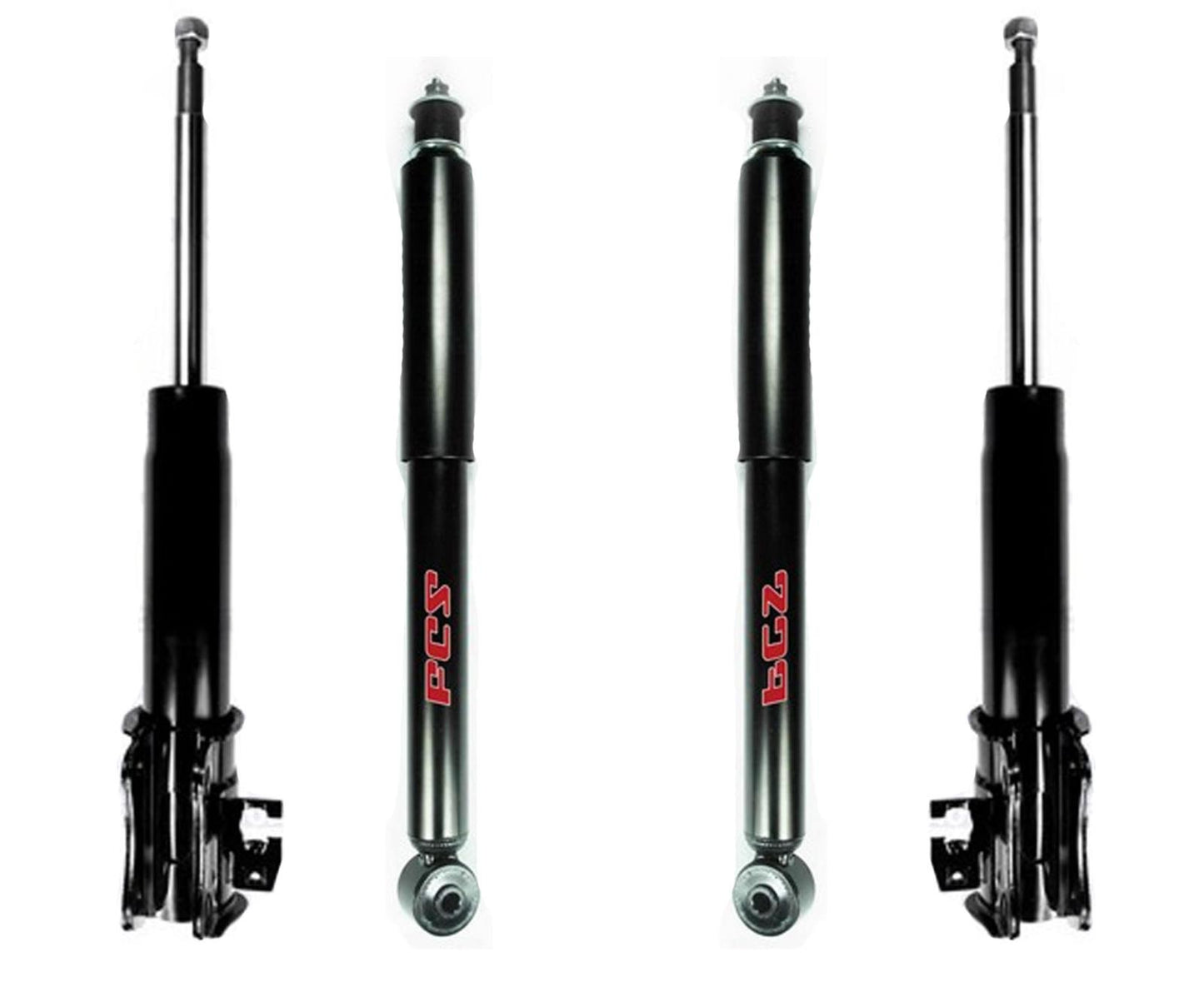 Puntales delanteros desnudos con amortiguadores traseros para Chevrolet Tracker 99-2004, kit de 4 piezas