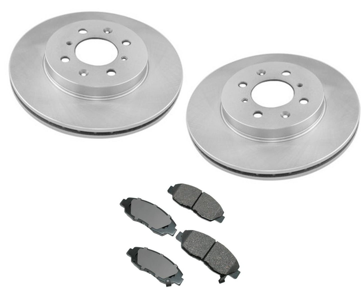 Fits 2001-2005 Honda Civic 1.7L Front Brake Rotors & Front Ceramic Pads