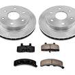 Rotores y pastillas de freno delantero para Chevrolet K1500 Suburban con tracción en las 4 ruedas 1992-1999