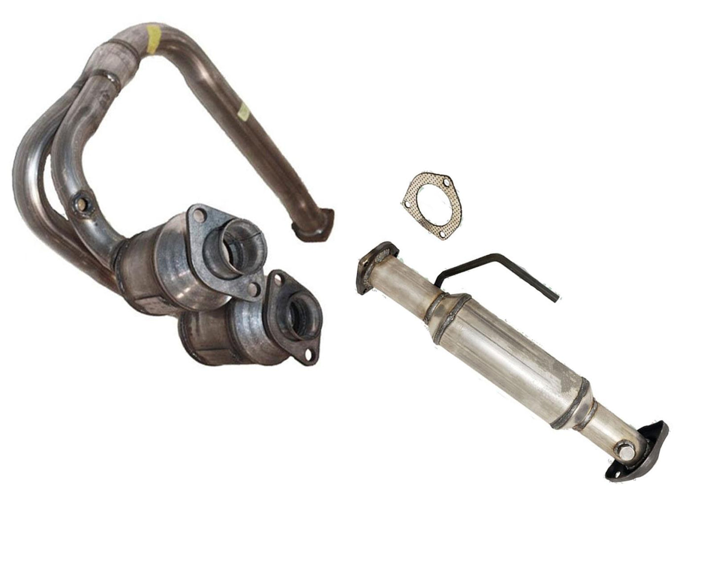 (2) Catalytic Converter Made in USA for Jeep Wrangler 4.0L Y Pipe 2001-2003