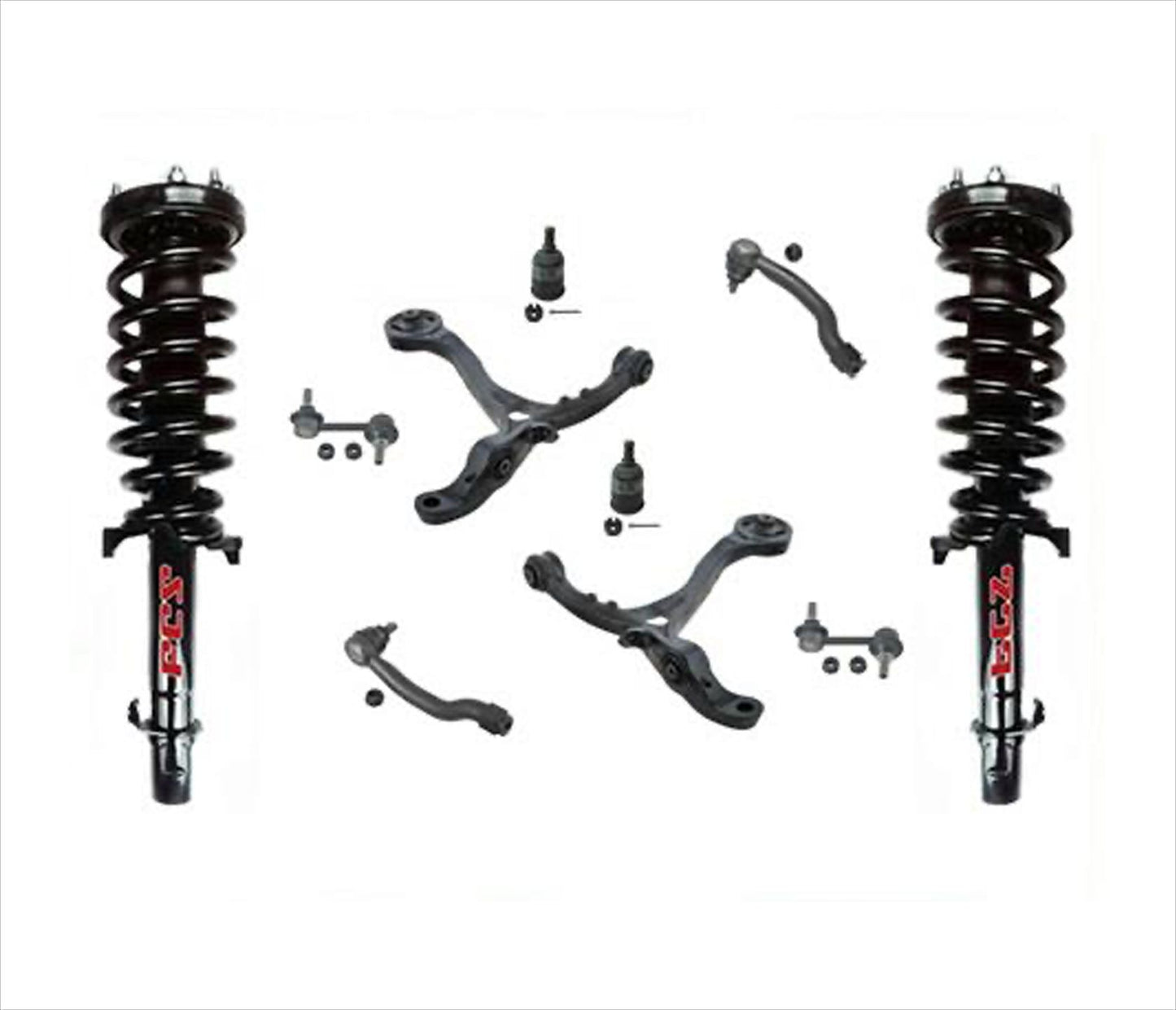 Se adapta a 08-12 Accord V6 3.5L 4 puertas puntales automáticos brazo de control puntales de rótula