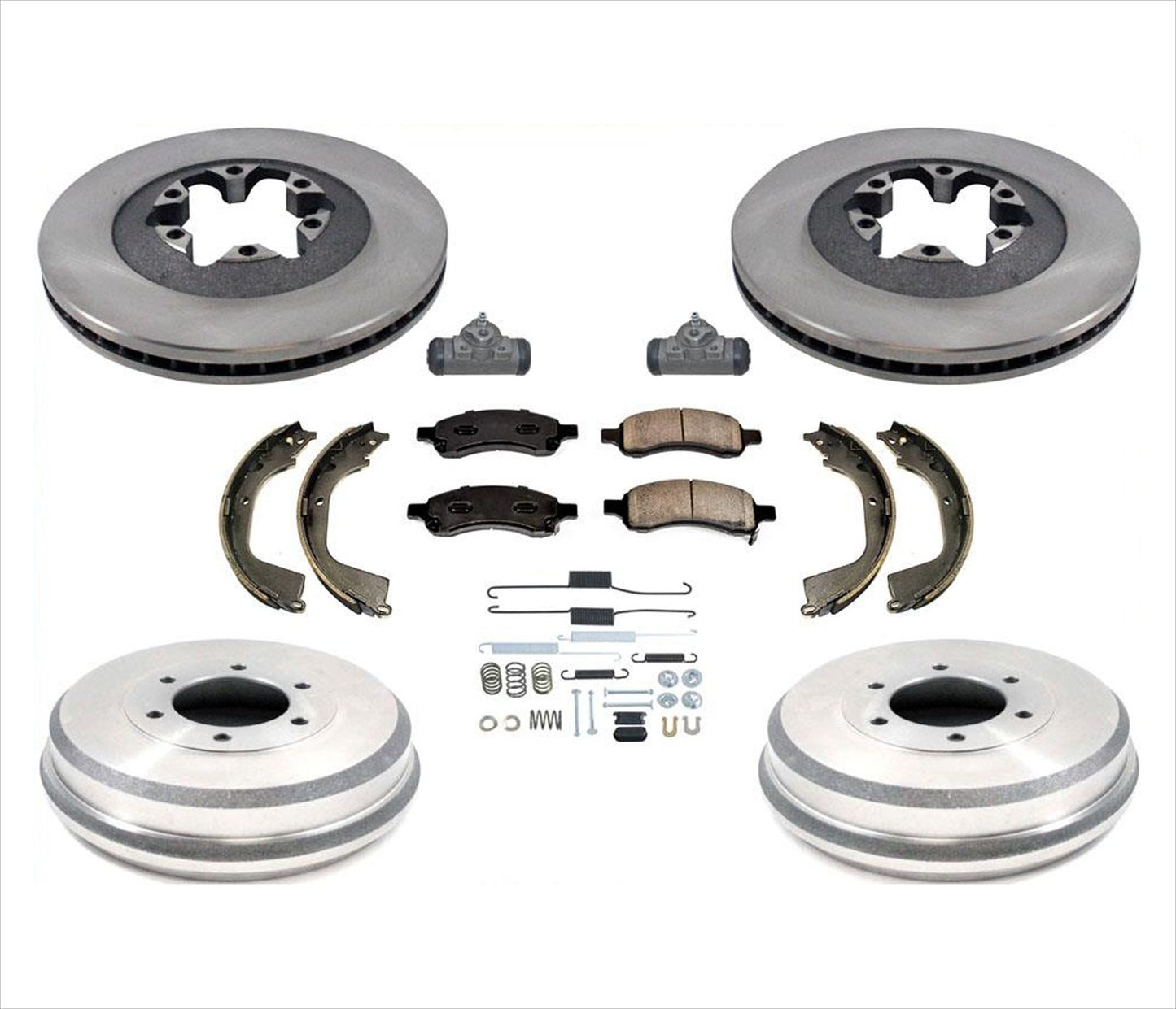 Nuevos rotores de freno de disco, pastillas, tambores, zapatos, cilindro de rueda Chevy 09-12 Colorado, 9 piezas
