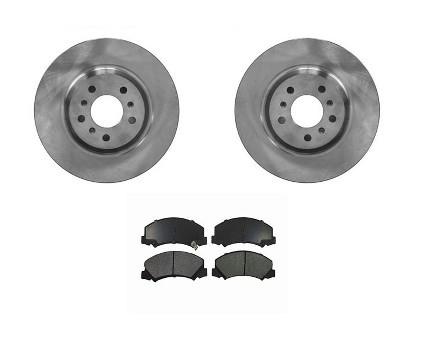 Rotores de freno delantero y pastillas de cerámica para rotores Impala 11-13 de paquete policial de 323 mm