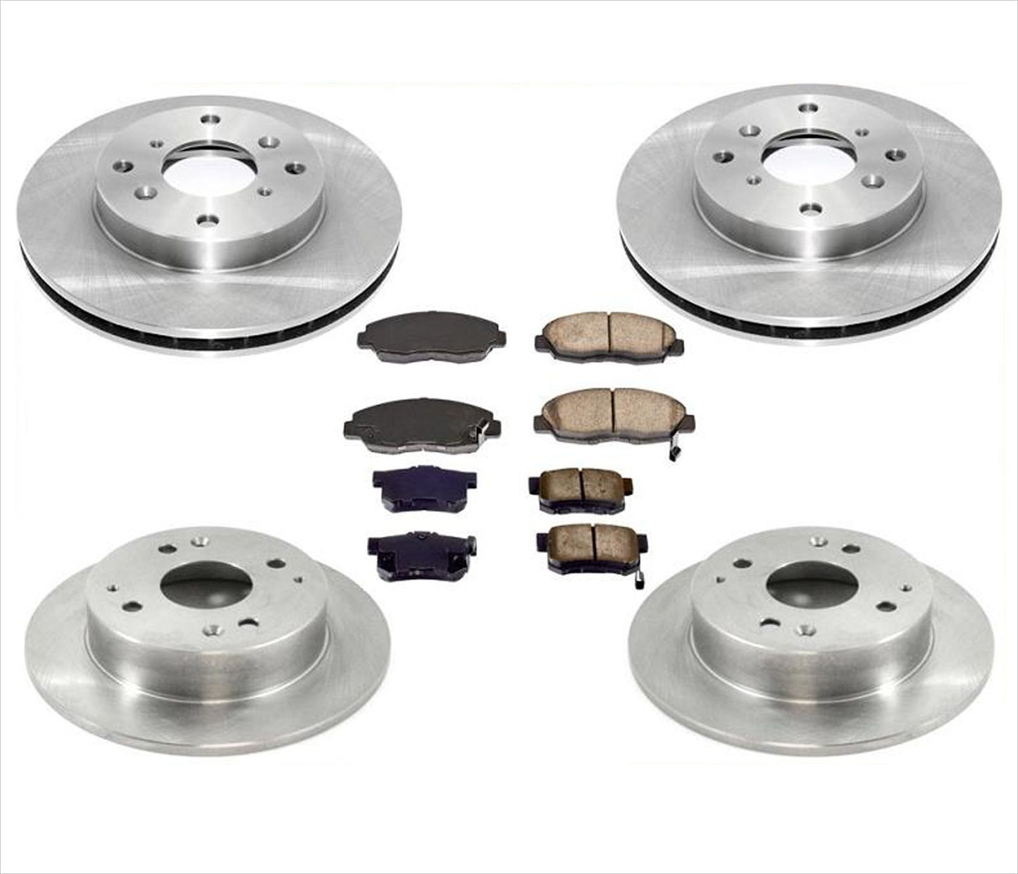 Front & Rear Brake Rotors & Brake Pads For Honda Accord 1998 99 2002 4 Door 2.3L