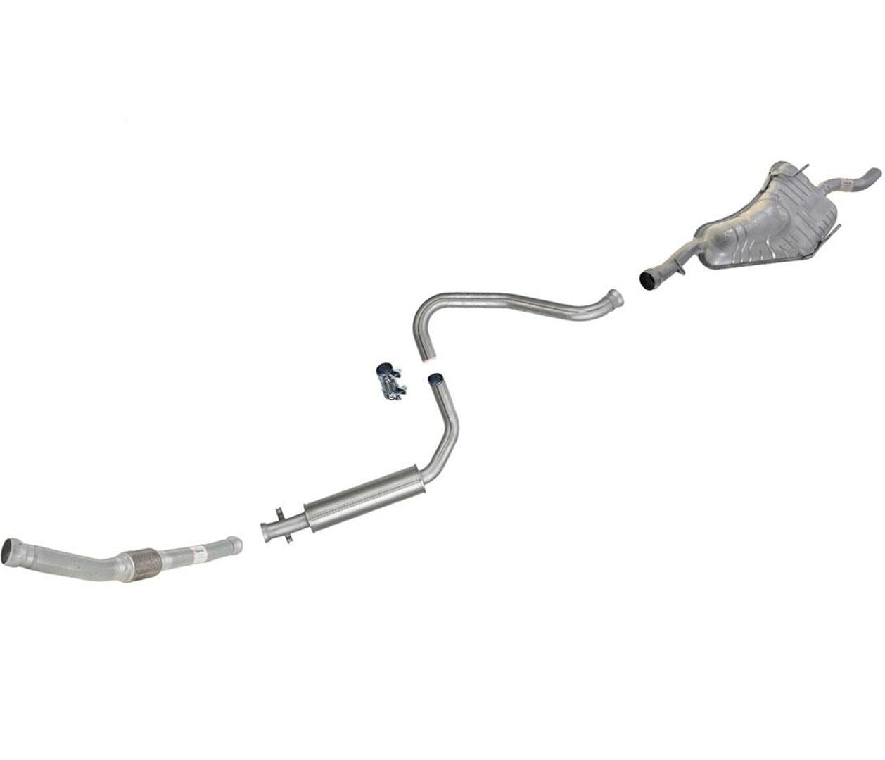 Extension Pipe Resonator & Muffler fits 1994-1998 Saab 900 2.0L Turbo