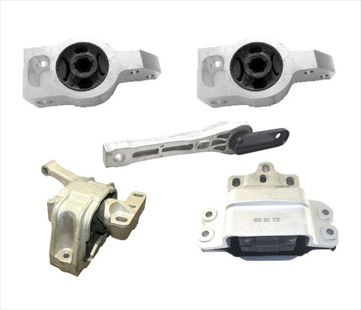 Kit de montaje de transmisión de Motor delantero, Kit de 5 piezas para VW CC Tiguan 2.0L Auto