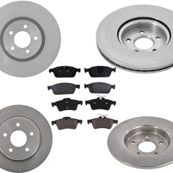 for 2013 2014 Ford Focus ST 2.0L Turbo Front & Rear Disc Brake Rotors & Pads