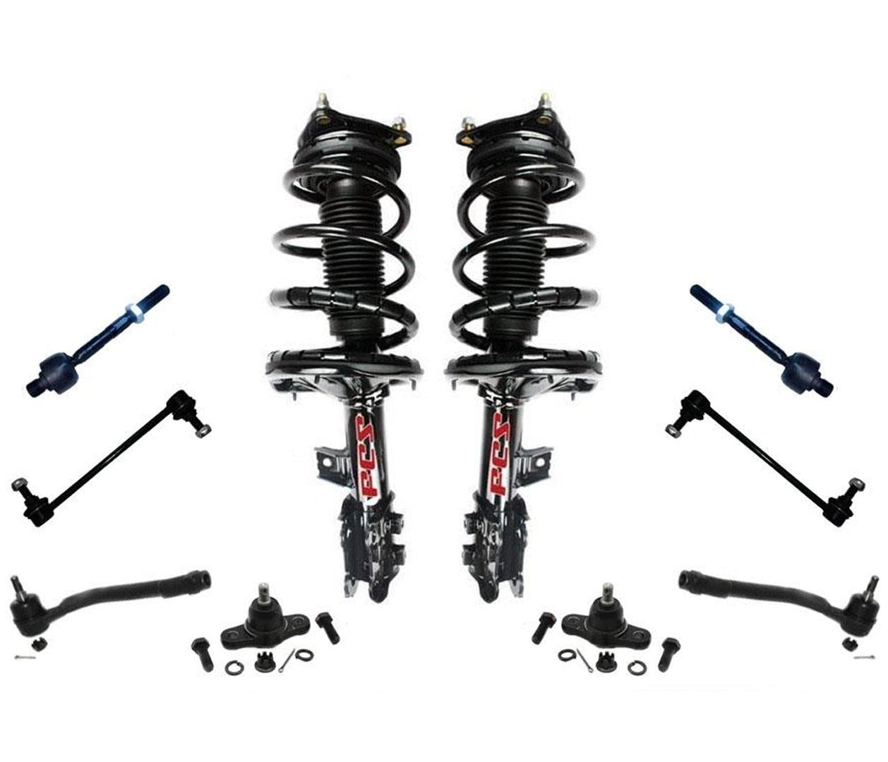 Barras de acoplamiento delanteras completas y enlaces de barra estabilizadora para Hyundai Elantra 2.0L 09-10