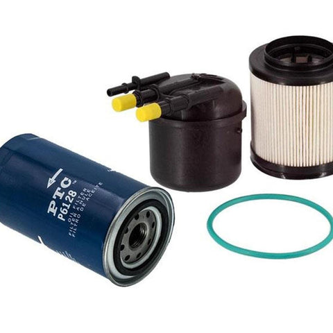 Nuevo filtro de combustible diésel y aceite para Ford F650 F750 6.7L Turbo Diesel 2 piezas Kit