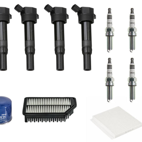 Bobinas de encendido Bujías Filtros Tune Up Se adapta a Hyundai Elantra 12-16 1.8L