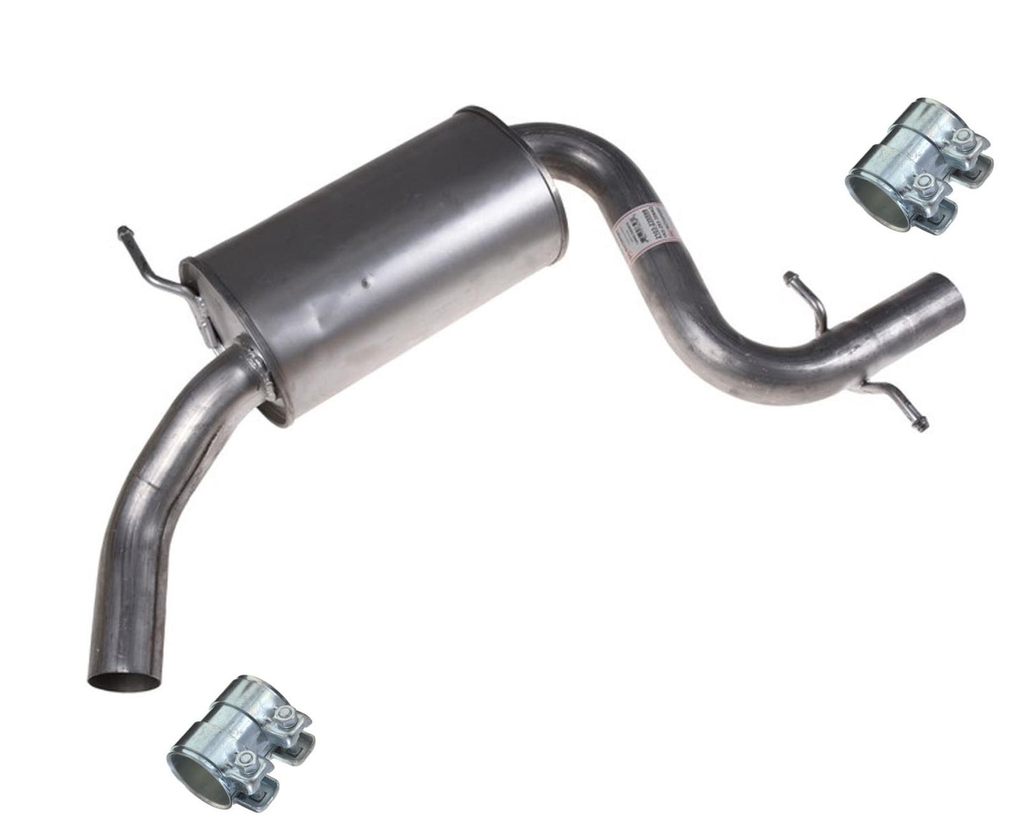 Silenciador de escape medio y trasero para Audi A3 2006-2008, paquete deportivo 2.0LW/O