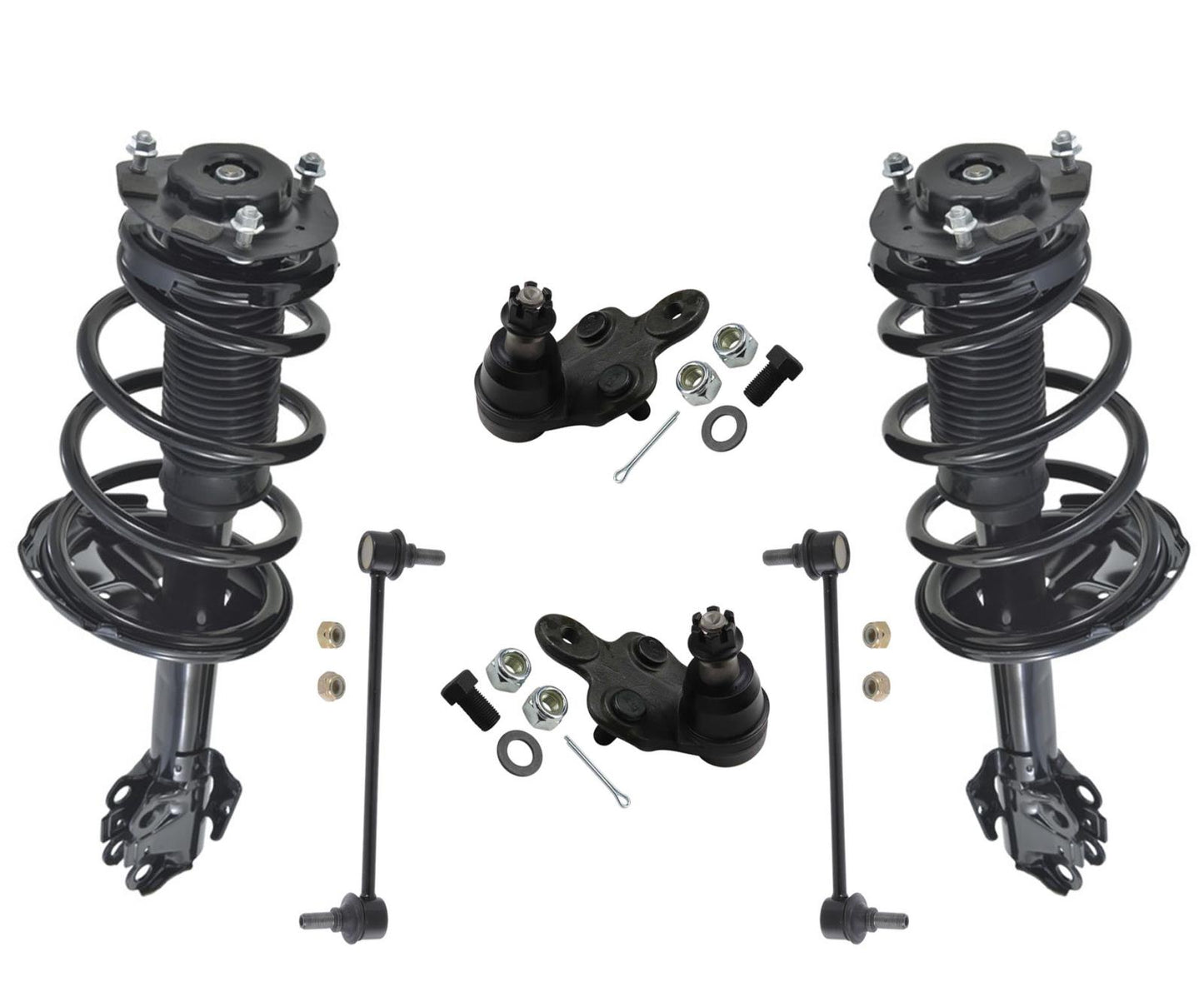 Front Coil Spring Struts for Toyota Highlander 01-03 3.0L V6 All Wheel Drive 6pc