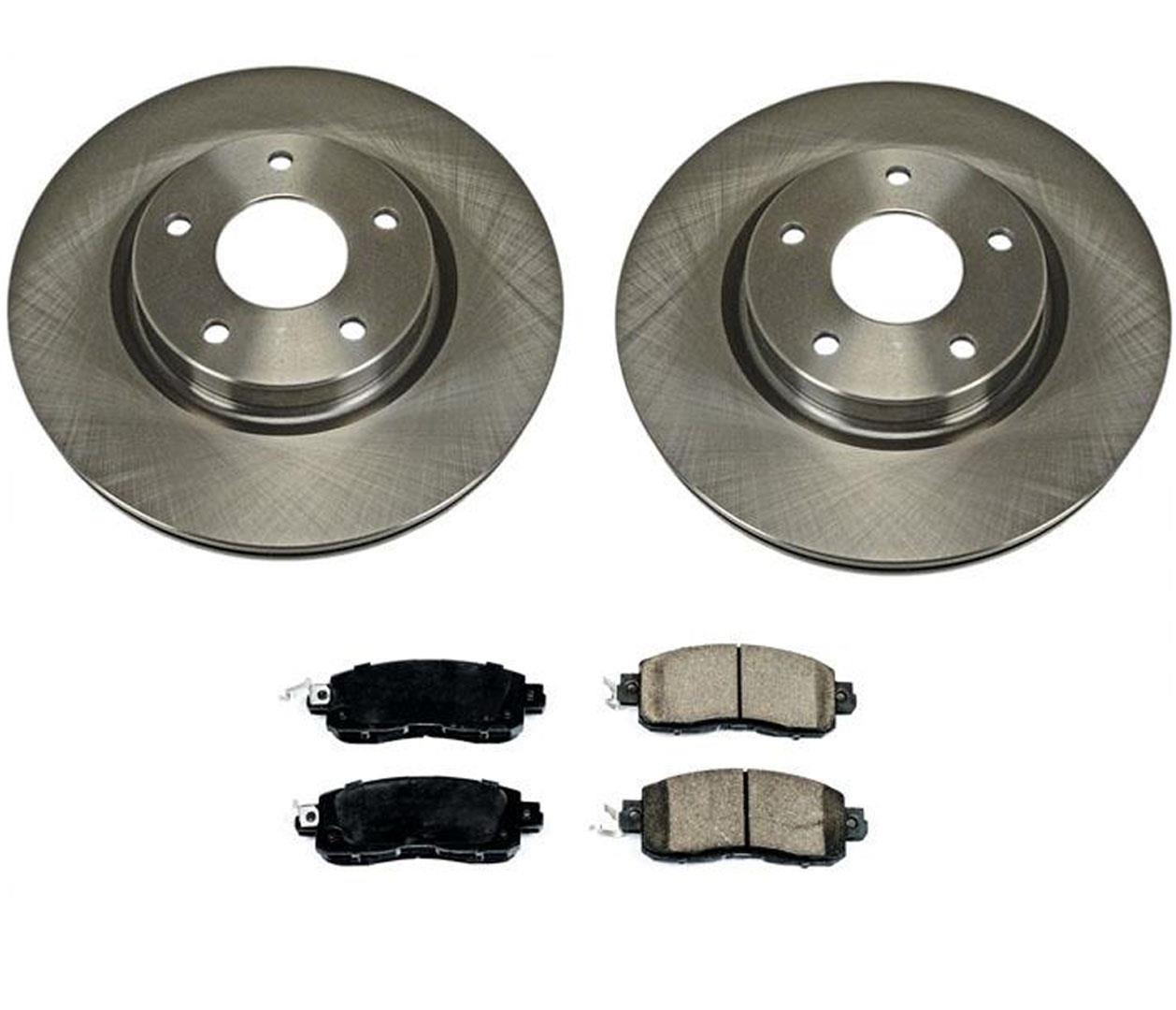 Front Brake Rotors & Front Ceramic Pads Fits 2013-2020 Nissan Altima 2.5L 4 Door