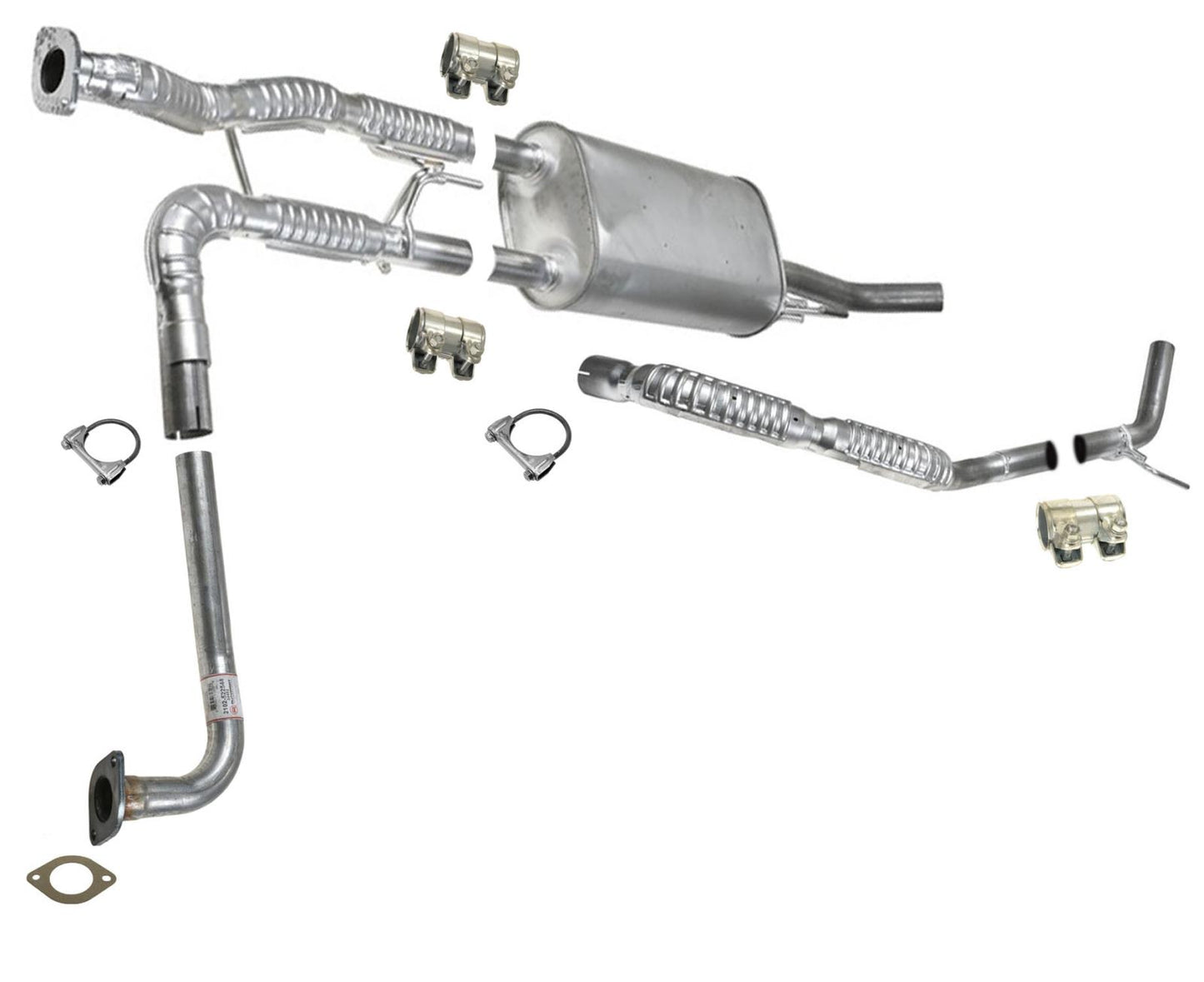 Muffler Tail Pipe Exhaust System For Nissan NV1500 2012 2013 2014 2017 4.0L