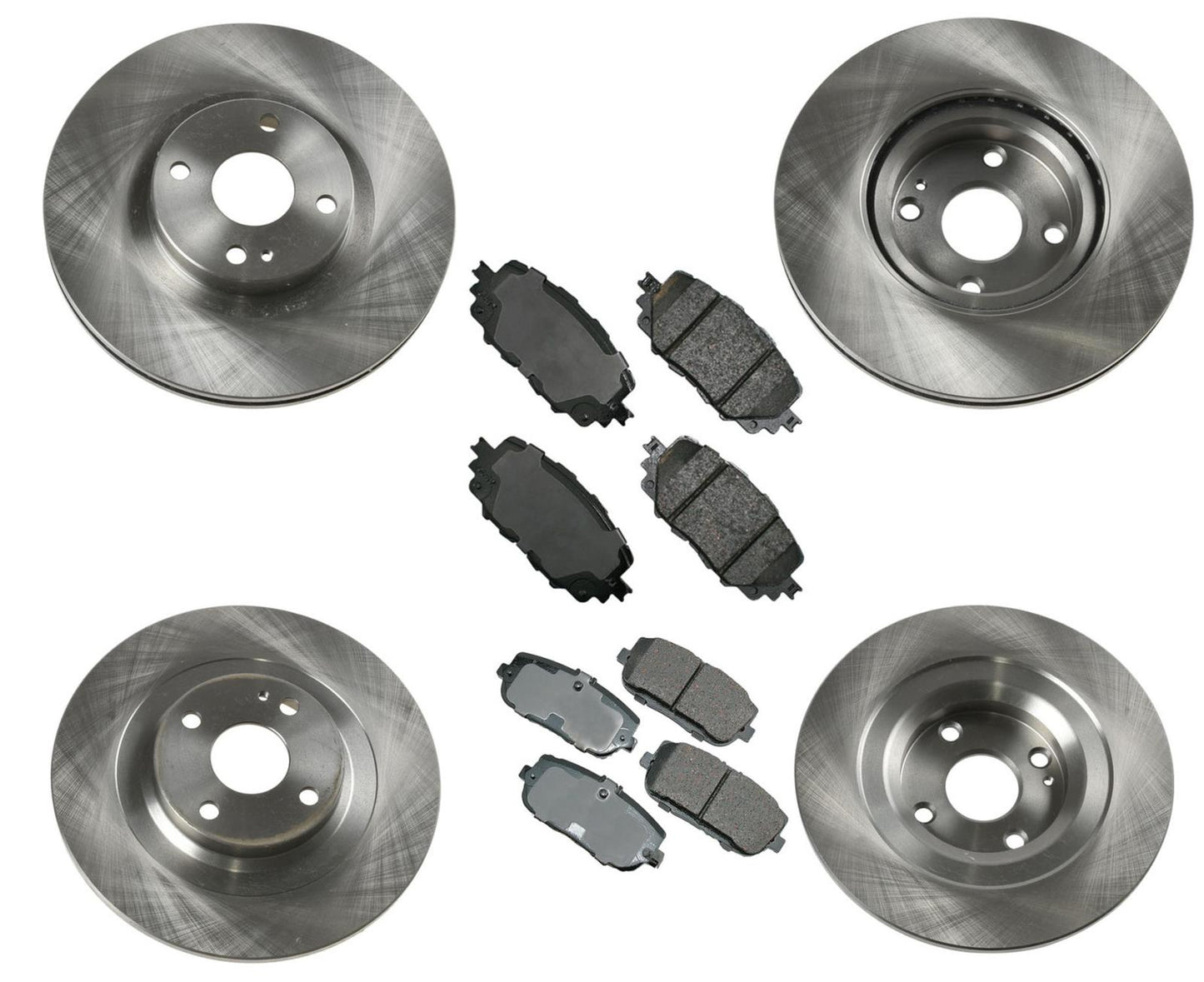Piezas de repuesto para rotores de freno de disco Fiat 124 FR 2017-2020 con pastillas de freno 6p