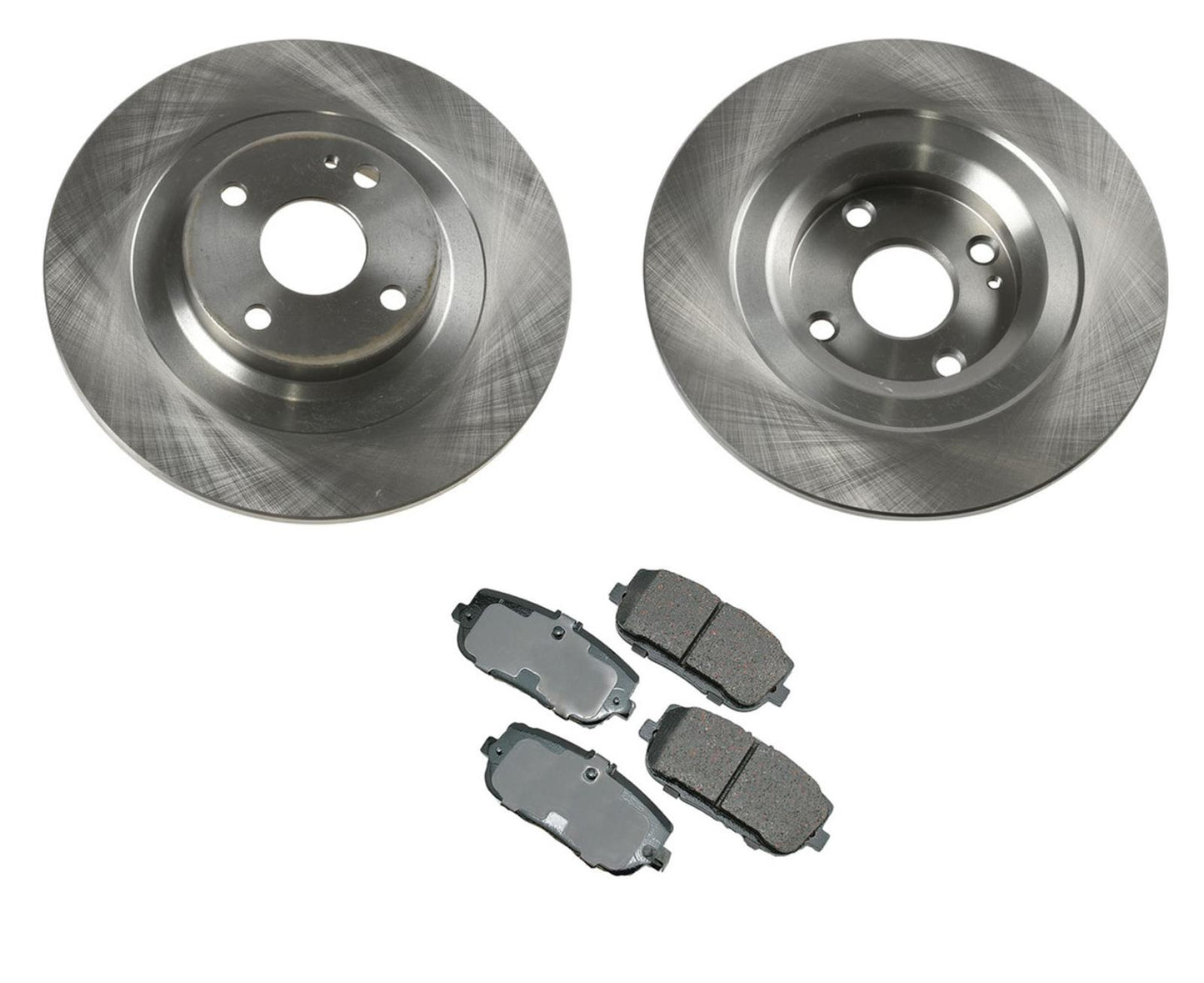 Replacement Parts For 2017-2020 Fiat 124 REAR Disc Brake Rotors W Brake Pads 3p