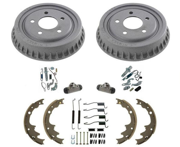 9" Brake Drums Shoes Cylinders Hardware for Rear Wheel Drive Ford Ranger 1998-00