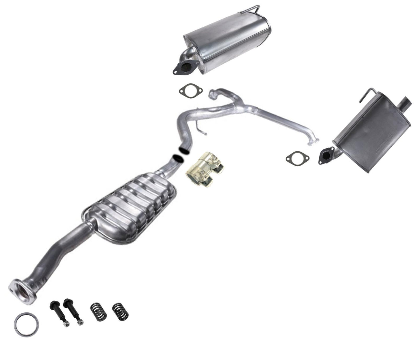 For 2009 2010 2012 2013 Subaru Forester 2.5L Natural Dual Exhaust Dual Mufflers