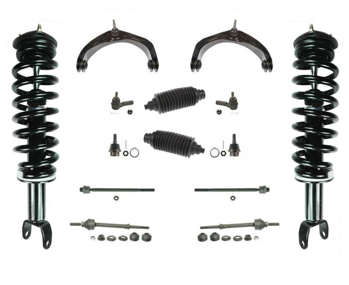 Front Struts Control Arms 12 Pc Kit 06-08 for Dodge Ram 1500 4 Wheel Drive 5 Lug