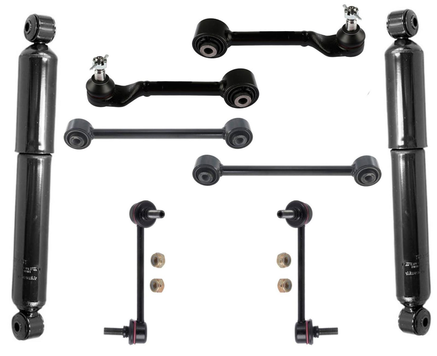 Rear Upper Lateral Link & Lower Control Arm Links & Shocks for 03-08 Honda Pilot
