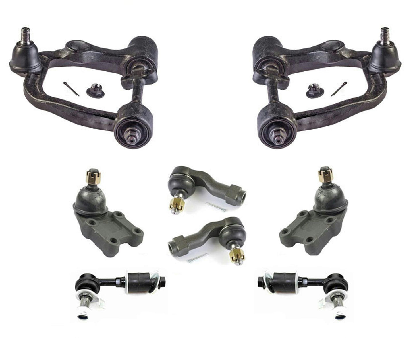 Ball Joint Control Arms Tie Rods Sway Bar Links For Nissan Urvan 2002-2007 8Pc