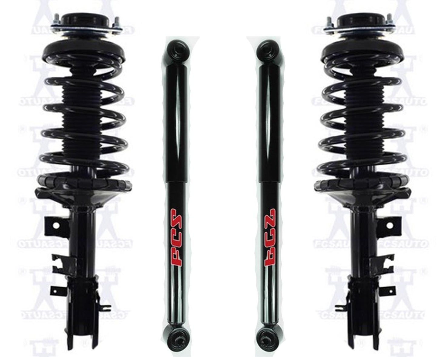 Front Complete Coil Spring Struts for 1996 1997 Nissan Pathfinder 4pc Kit