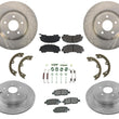 For 2014-2019 Infiniti Q50 With 320MM Front Brake Rotors Ceramic Brake Pads 8pc