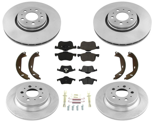 Fits 08-09 Volvo S60 2.5T Sedan With The 316MM 12.5" Front Brake Rotors Pads