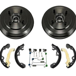 Rear Drum Wheel Bearing Brake Shoes Brake Spring Kit 4Pc 09-11 Focus
