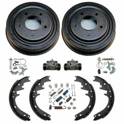 Rear Drums Shoes Wheel Cylinders Spring Kit 8pc For Ford E-150 F-150 1987-1996