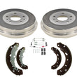 Fits 2012-2018 Ford Focus S SE  Rear Drums Brake Shoes 4Pc Kit