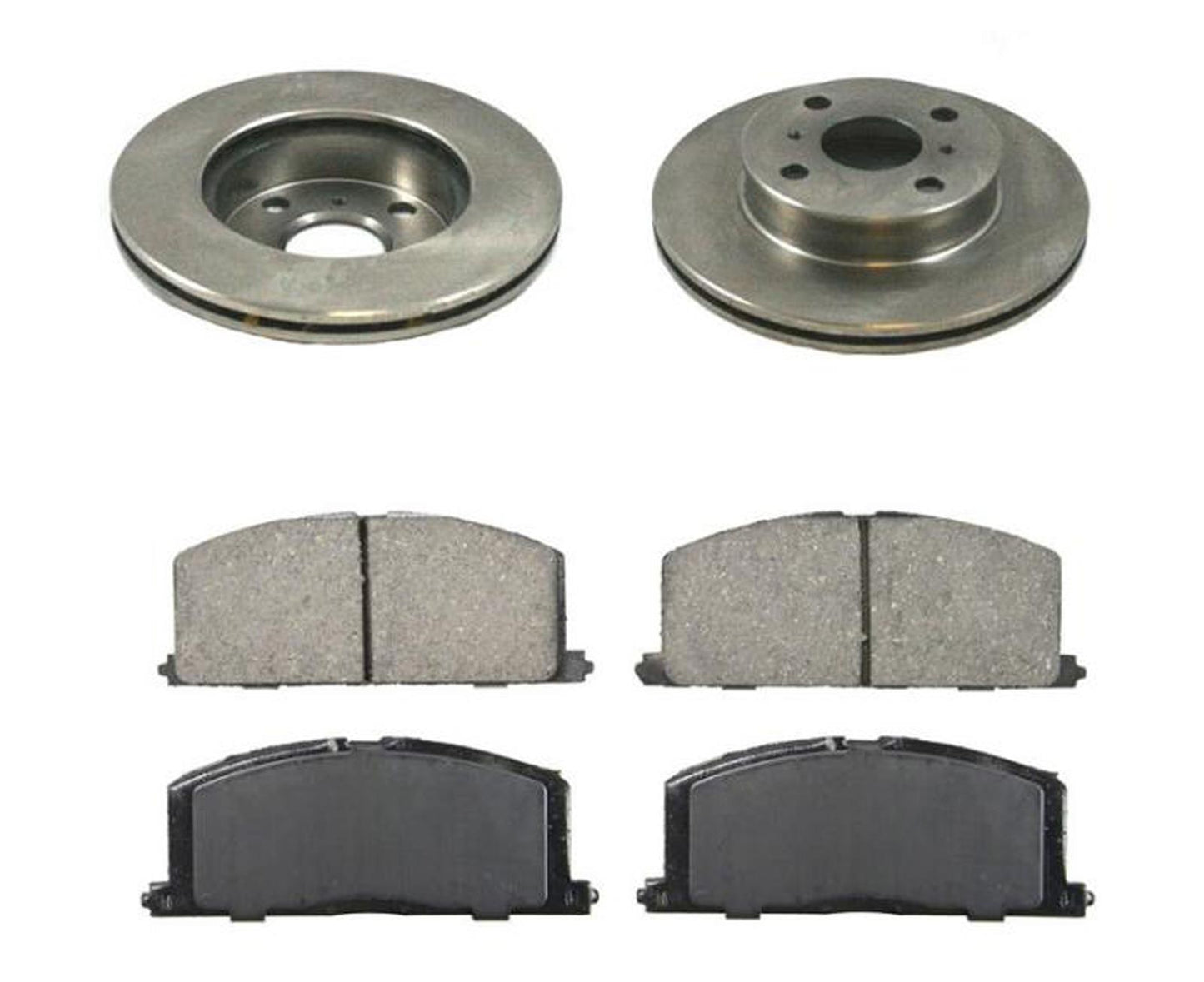 Se adapta a 88 92 Toyota Corolla LE 1.6L rotores de disco de freno delantero de 2 o 4 puertas, 3 piezas