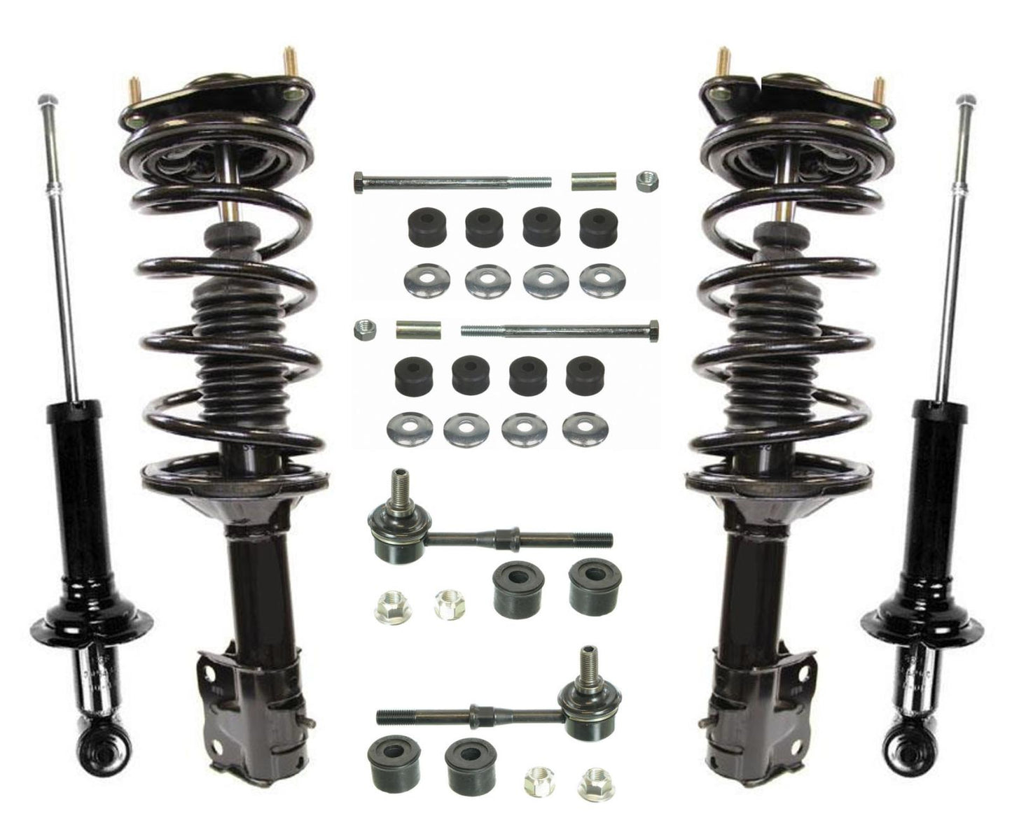 Amortiguadores delanteros completos de resorte de 8 piezas para Mitsubishi Lancer ES 2.0L 2002-2005