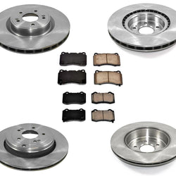 Pastillas de freno de cerámica con rotores de disco y 4 pistones Brembo para Hyundai Genesis Coupe 10-16