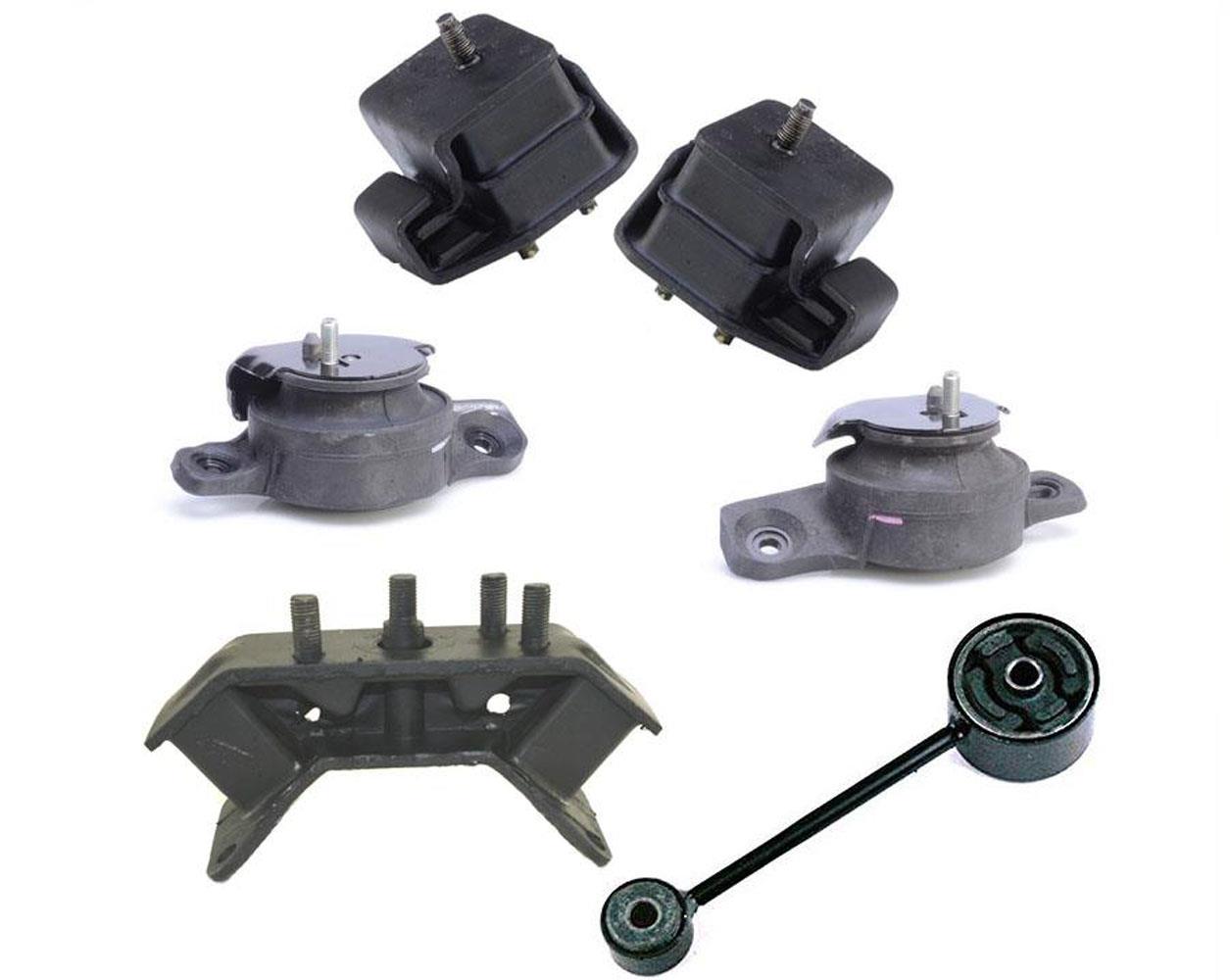 Soportes de motor y transmisión automática de 6 piezas para Subaru Baja 2.5L 2003-2006