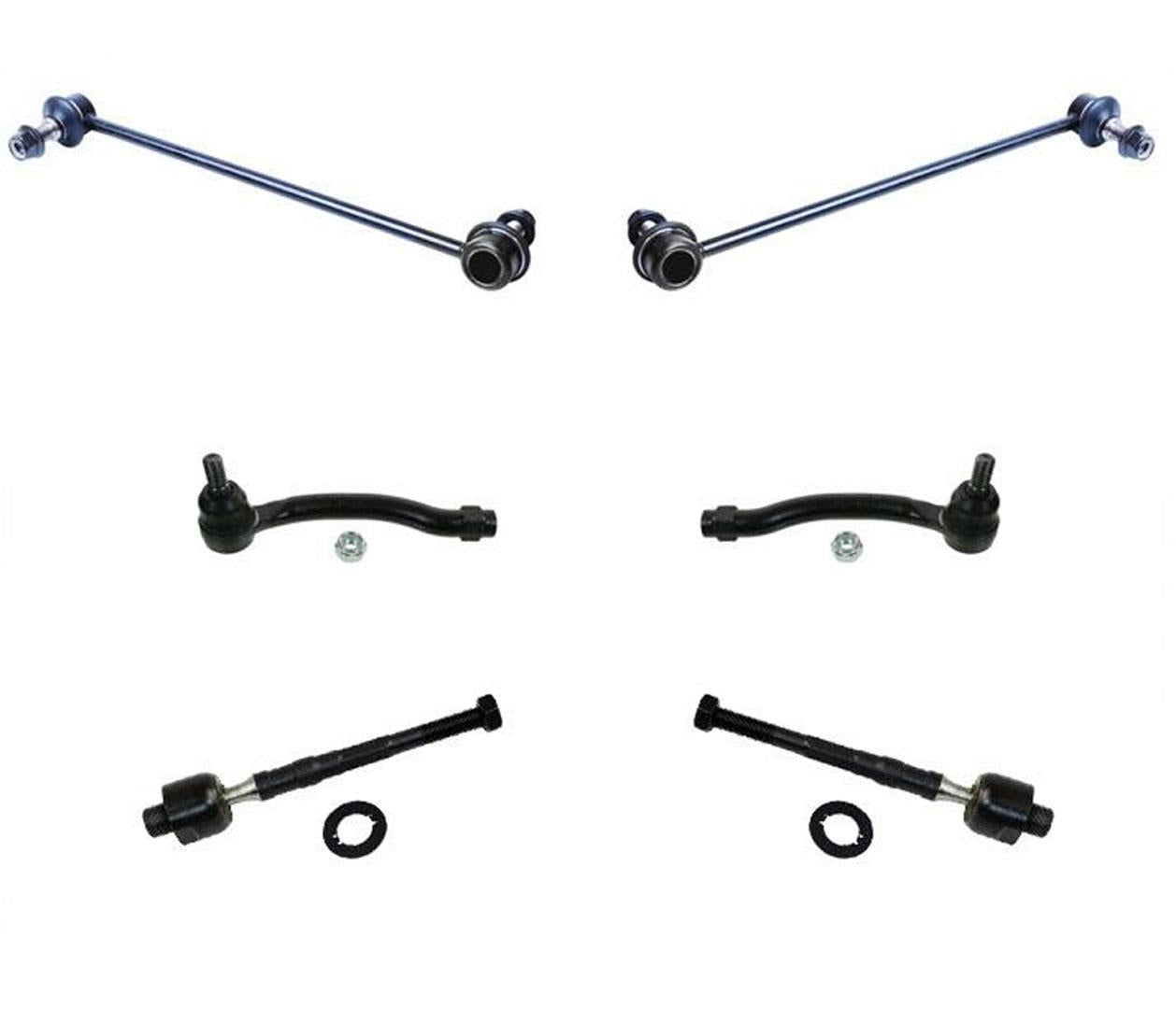 Sway Bar Links Inner & Outer Tie Rod Stabilizer Links For 2009-2015 Honda Pilot