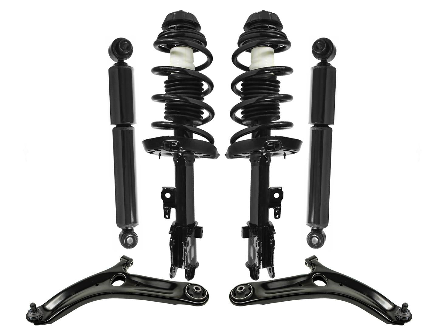 Front Complete Struts Rear Shocks Lower Control Arms for Kia Soul 2010-2013